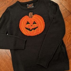 Halloween Sweater with Light Up Pumpkin
